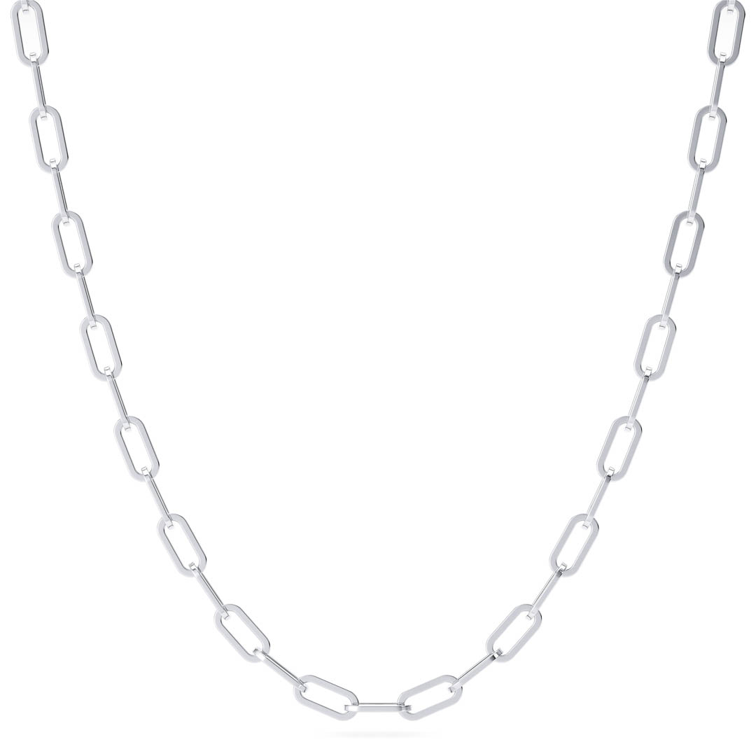 Paperclip Chain 4mm | Sterling Silver