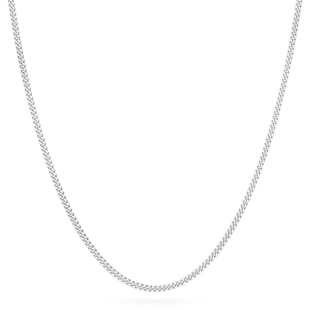 Micro Cuban Chain 2mm | Sterling Silver