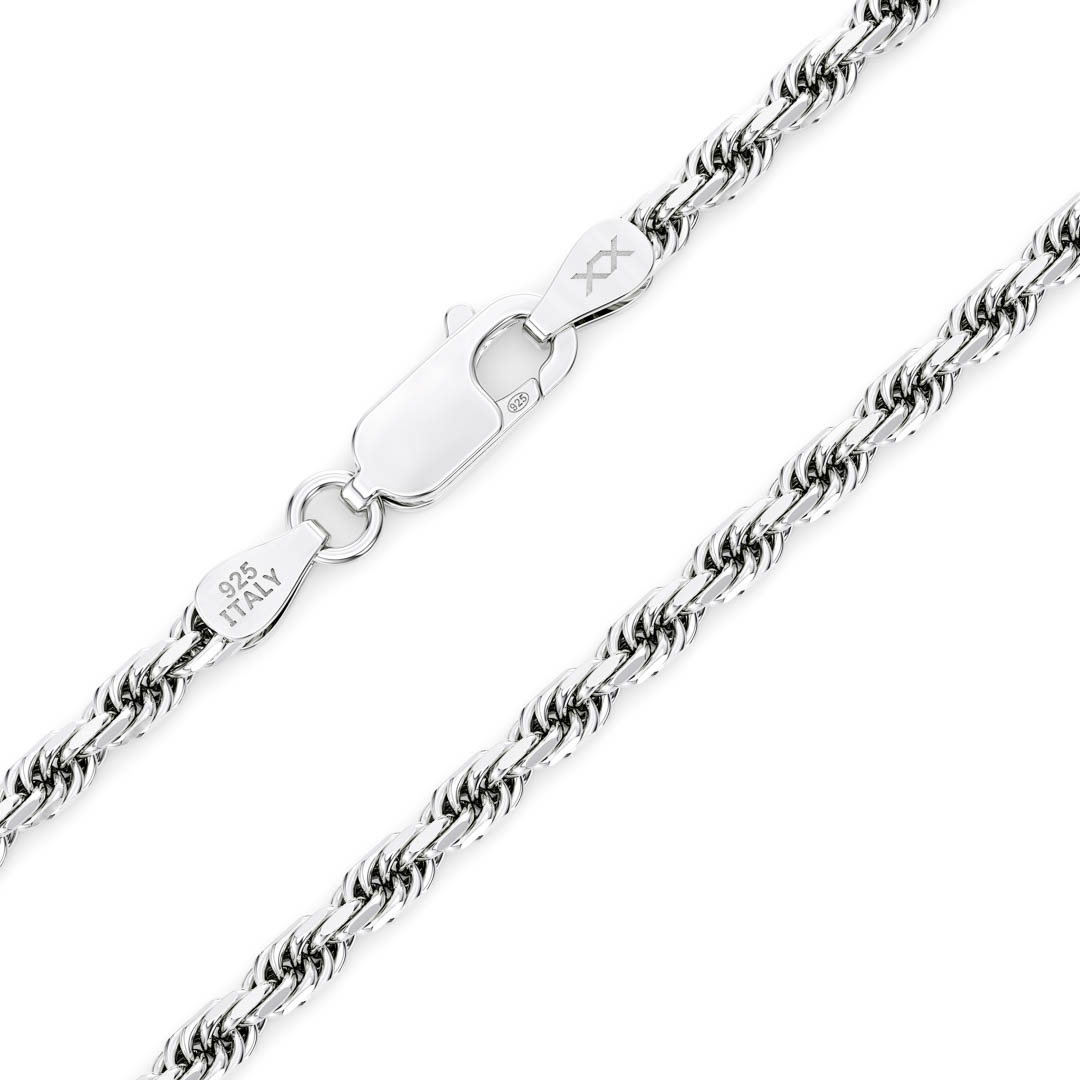 Rope Chain 4mm Sterling Silver