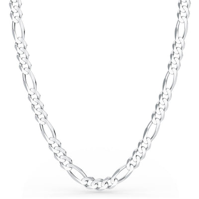 Figaro Chain 7mm wide made from Sterling Silver