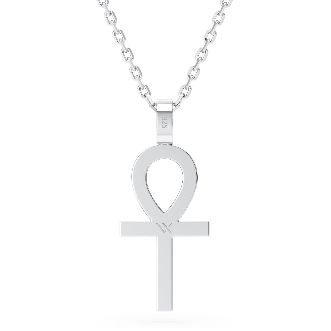 Back of small Ankh pendant with 925 engraving