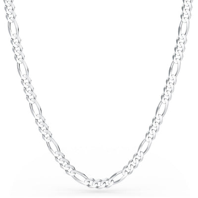 4.5mm Sterling Silver Figaro Chain