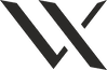 VX logo in dark grey color