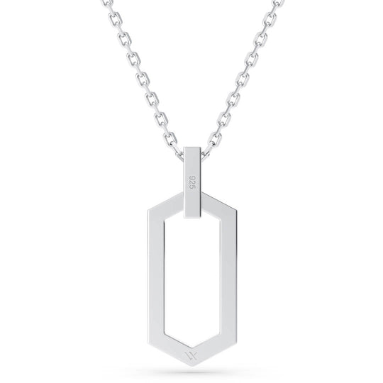 925 Silver engraving on back of tag necklace