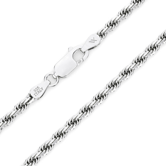 Silver Chain Not Rope Rope Chain 3mm | Sterling Silver