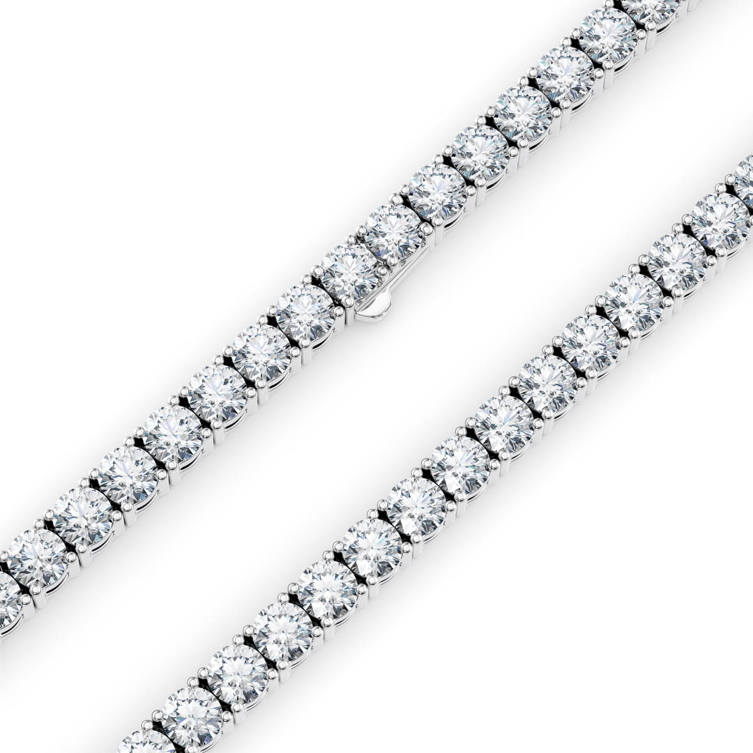 Diamond Tennis Chain 4mm | Sterling Silver