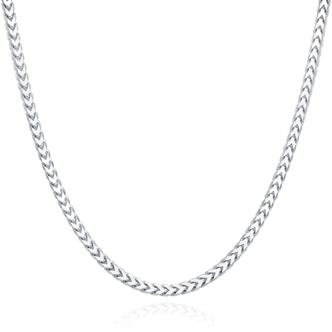 Solid sterling silver franco chain 3mm