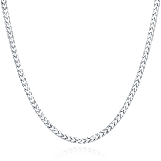 Solid sterling silver franco chain 3mm