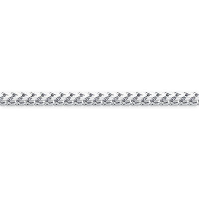 Franco chain with 8 sided diamond cuts from Italy