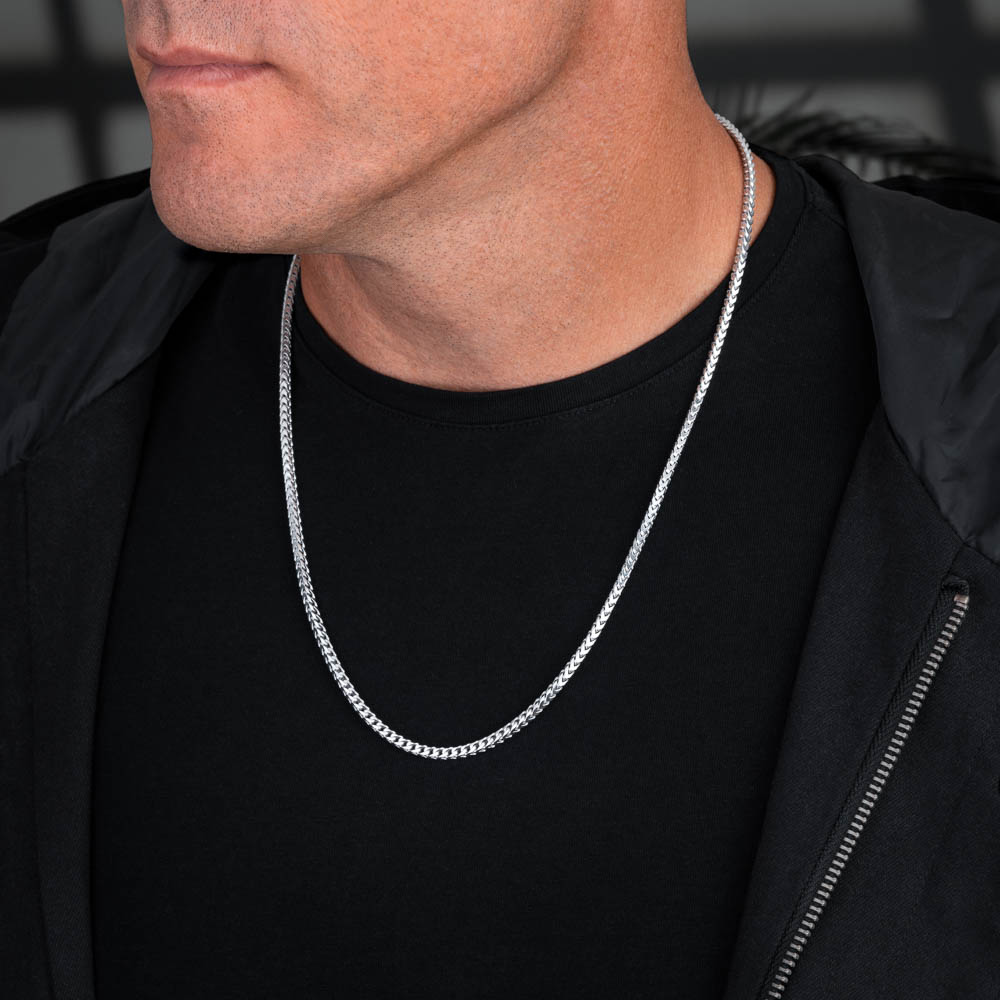 HOT Franco Chain 24 Mens Silver Chain Franco Chain 3mm