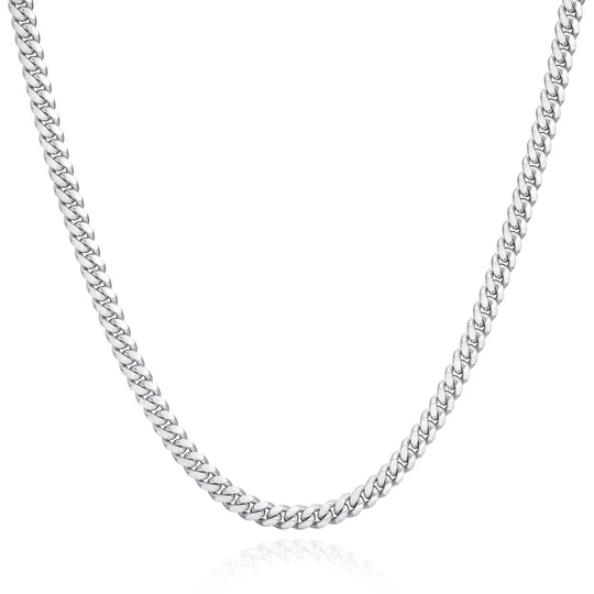 Italy sterling silver 3.5mm Miami Cuban chain